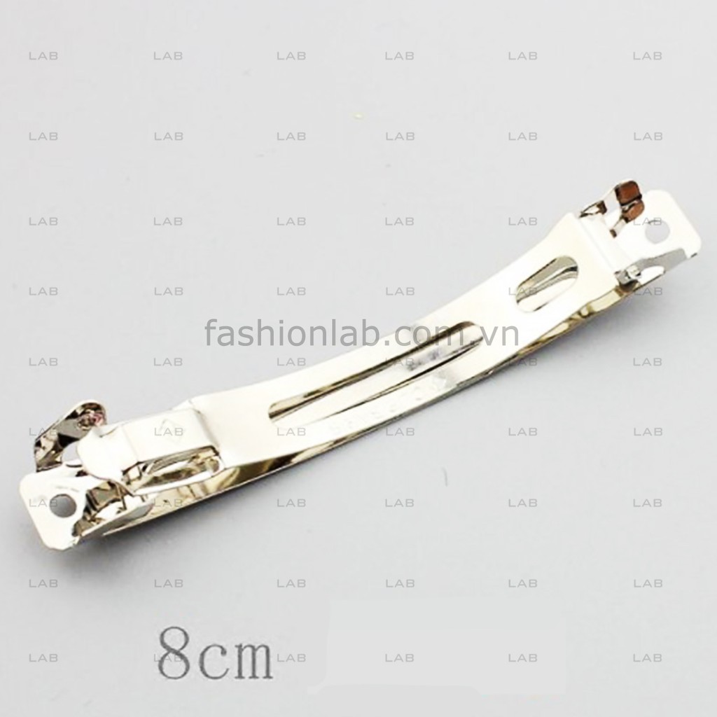 Kẹp tóc DIY lưng ngựa kim bản dài 8cm (chiếc) #0402