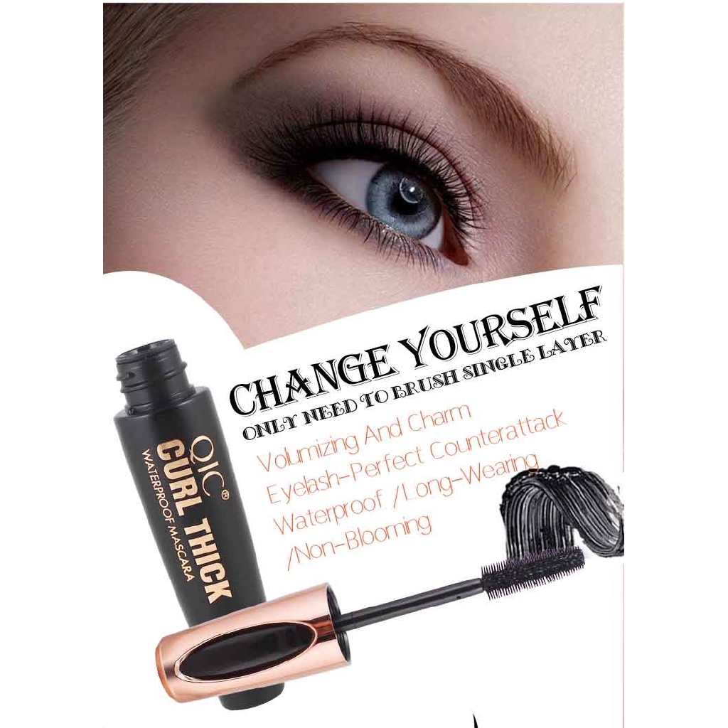 Mascara Sợi Tơ 4d Chống Thấm Nước Màu Đen Chuốt Dài Và Dày Mi