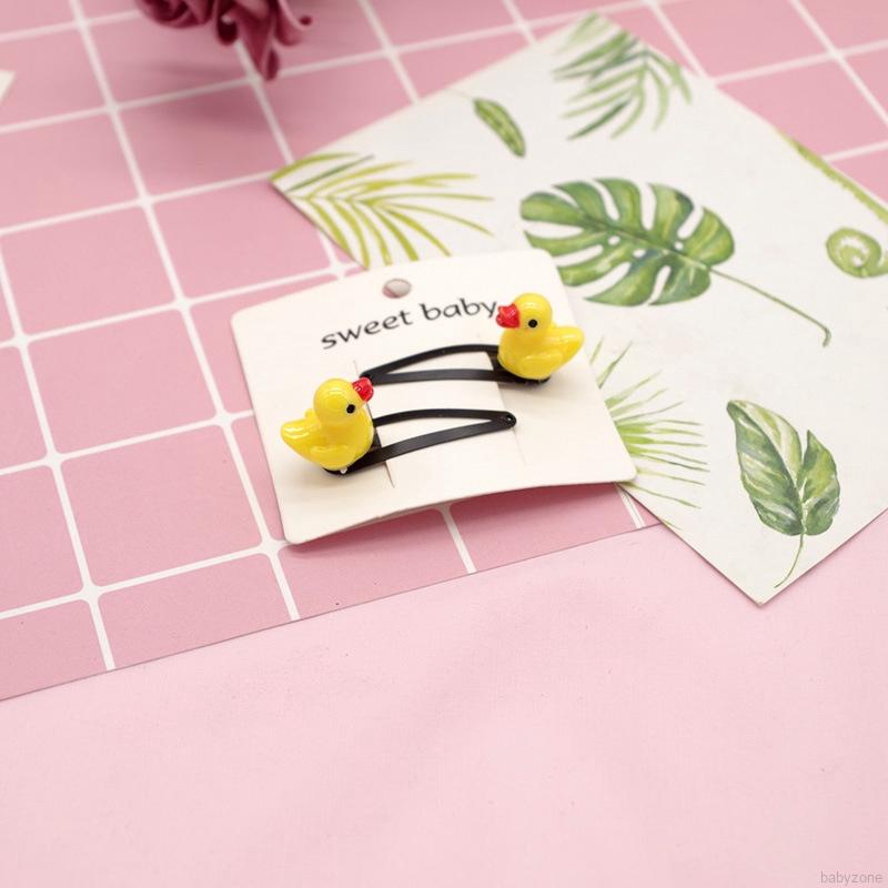 Set kẹp tóc hình bông hoa / động vật dễ thương dành cho bé gái