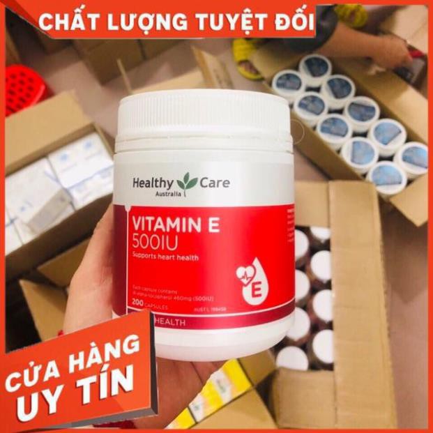 [Hàng Xách Tay] Combo VITAMIN E HEAL THY CARE 500IU 200 viên của ÚC