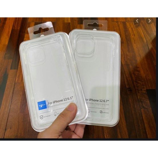 Ốp lưng trong suốt Rock Pure cho Iphone 12 MINI/ 12 / 12 Pro / 12 Promax chống ố vàng chống shock