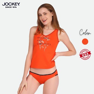 Áo Phông Nữ Jockey Dáng Ôm Thun Cotton Màu Cam Mềm Mại Cao Cấp - JULT0322