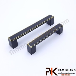 Tay nắm cửa tủ hiện đại mạ màu đen vàng NK026-DV