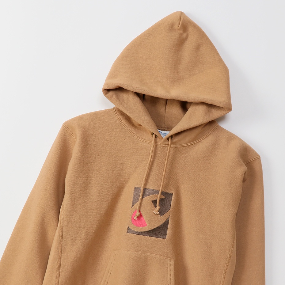 Áo Hoodies Champion JP Reverse Weave Hooded Màu Vàng Camel CMPC3U120CAM