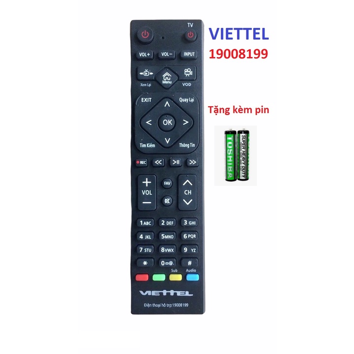 Điều khiển đầu box Viettel internet ,Remote điều khiển từ xa đầu truyền hình đầu mạng Viettel