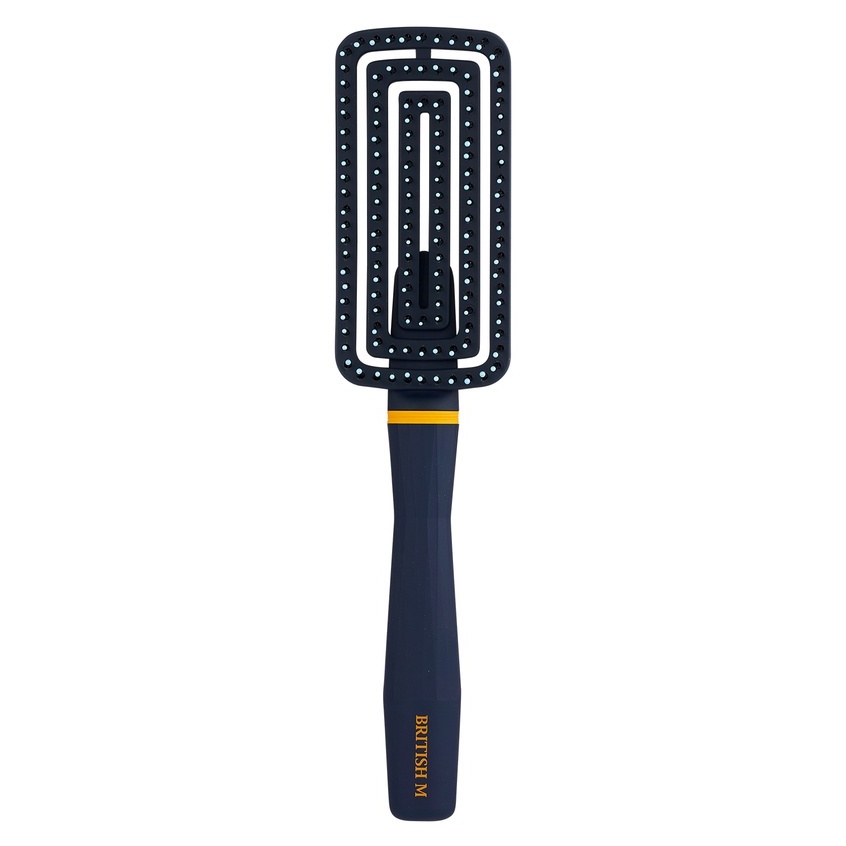 Lược gỡ rối chống rụng, sấy tạo kiểu và làm khô nhanh tóc BRITISH M FLEX GENTLE BRUSH chuẩn salon