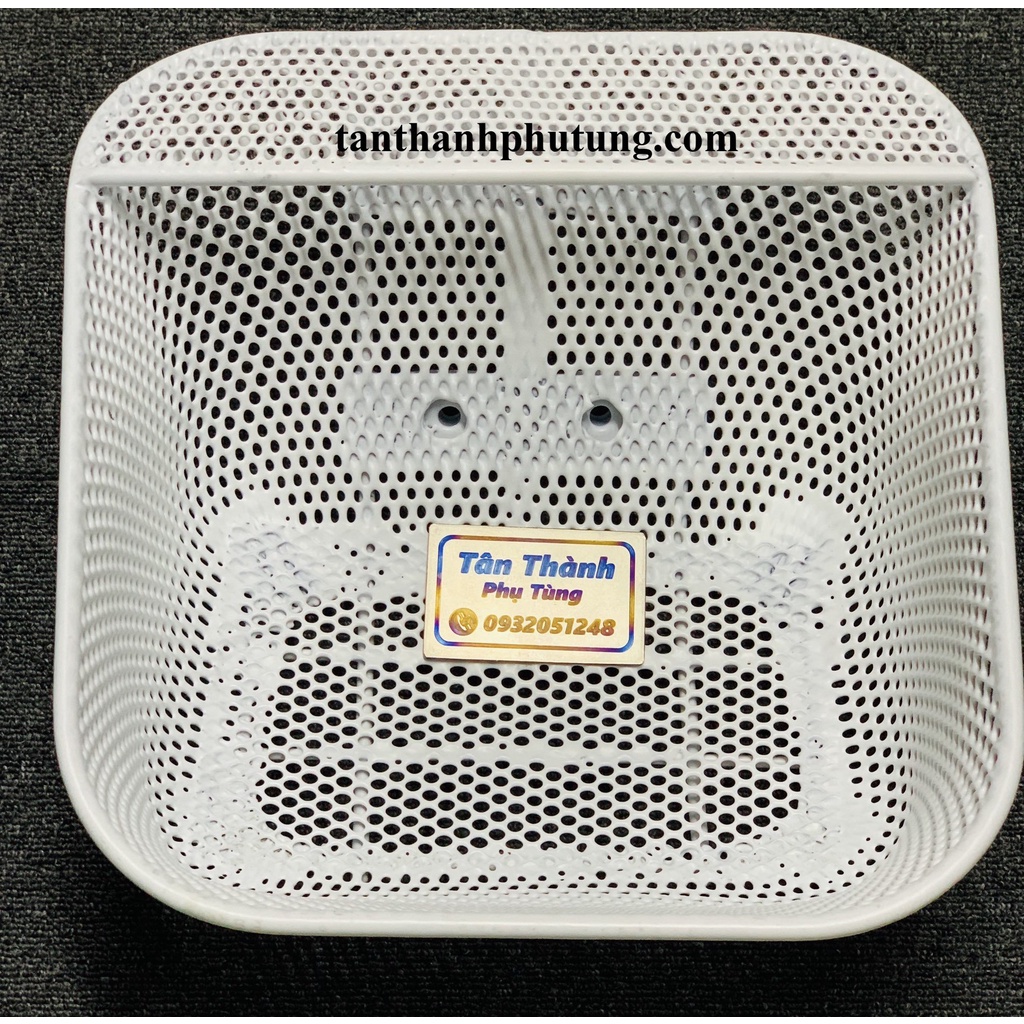 Rổ Thái Wave nhỏ, Wave ZX màu trắng 1 lỗ trên 2 dưới