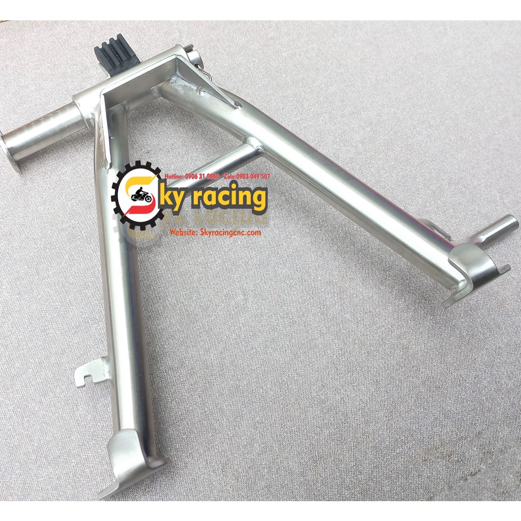 Chống đứng chuẩn inox 304 CNC gắn cho xe Fu13 Fu led Fu mập 125, fu ne… chống đặc rất chắc tay
