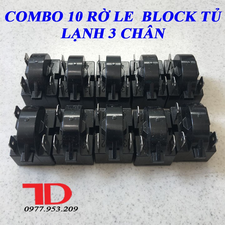 Combo10 rờ le block tủ lạnh 3 chân