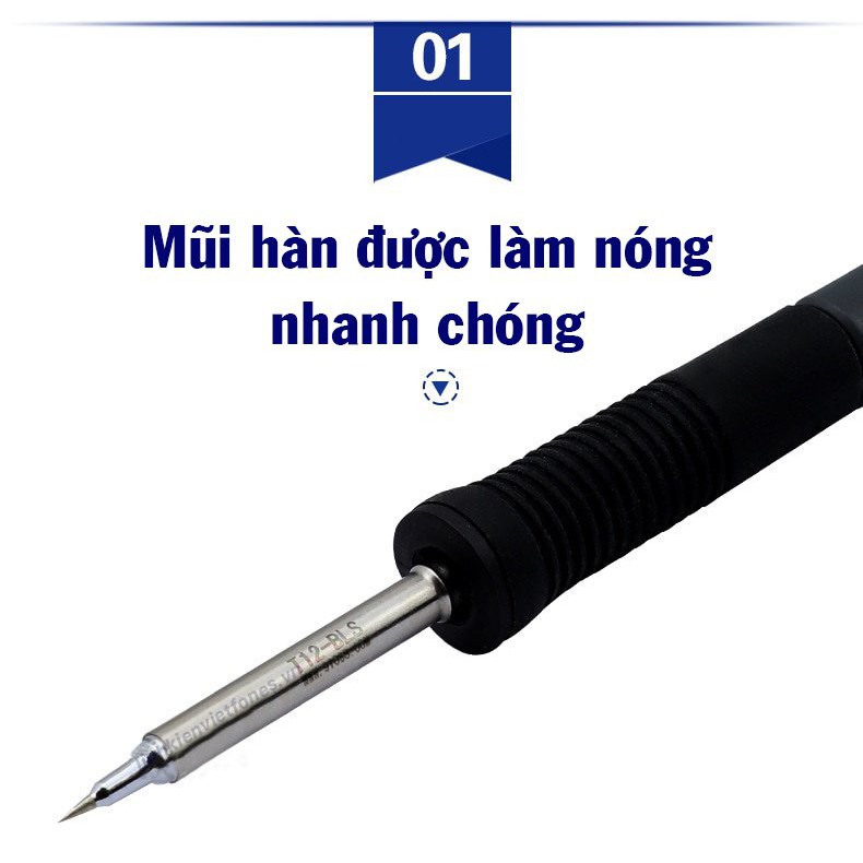 Trạm hàn mini T12-X OSS chính hãng (máy hàn mini)