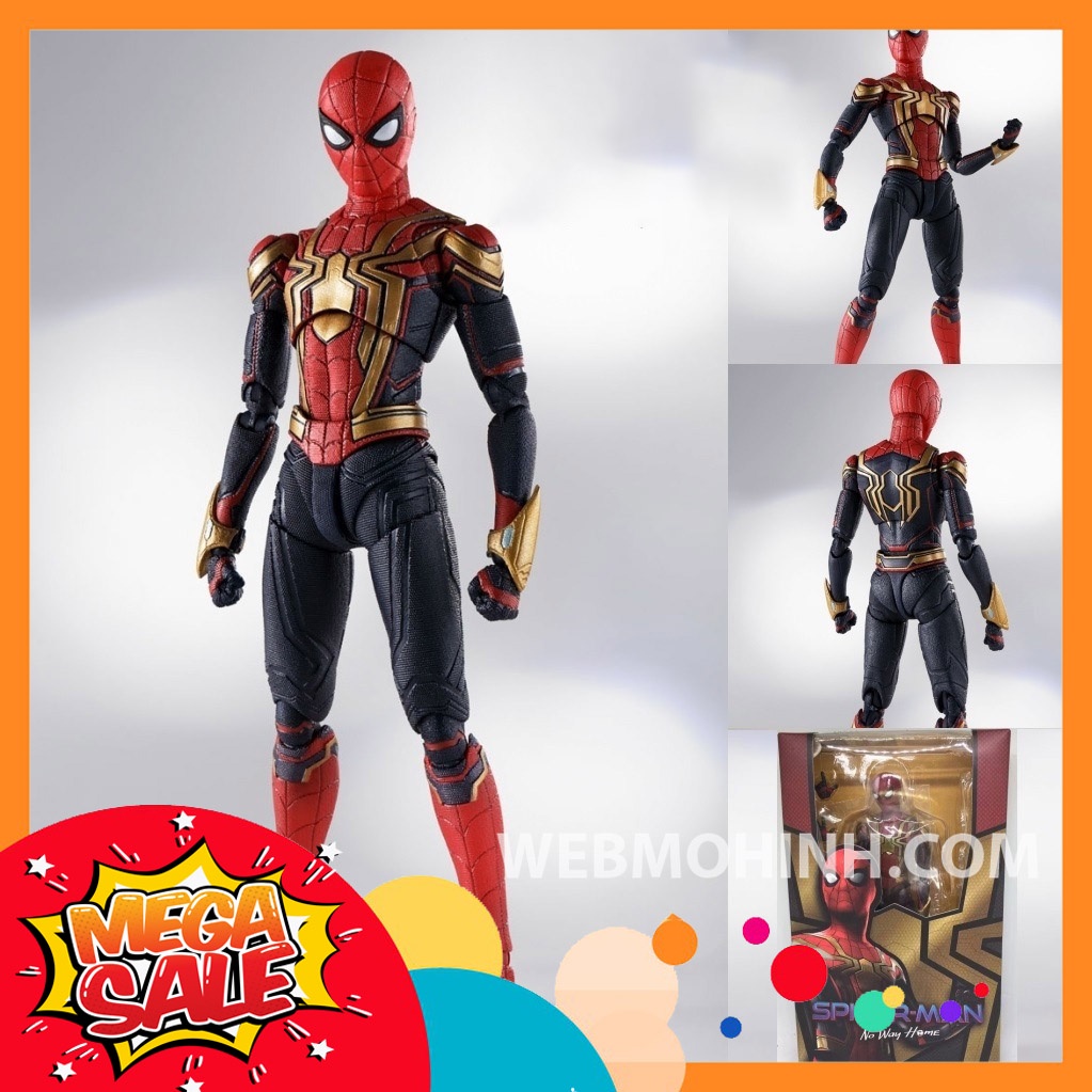 🌟GIÁ HỦY DIỆT🌟 Mô Hình Người Nhện Iron Spider Man Integrated Suit No Way Home SHF Full Box