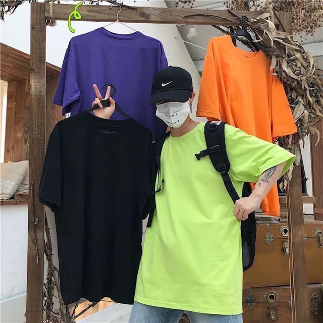 Áo Overtee Báic/Áo Thun Trơn Tay Lở Ảnh+Clip Thật
