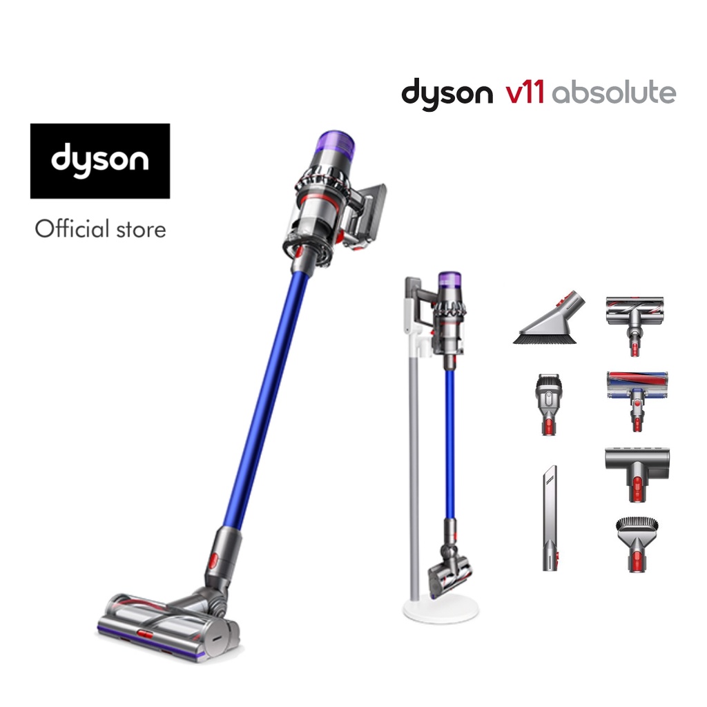 Máy hút bụi không dây Dyson V11 Absolute+ (Xám bạc/Xanh dương)