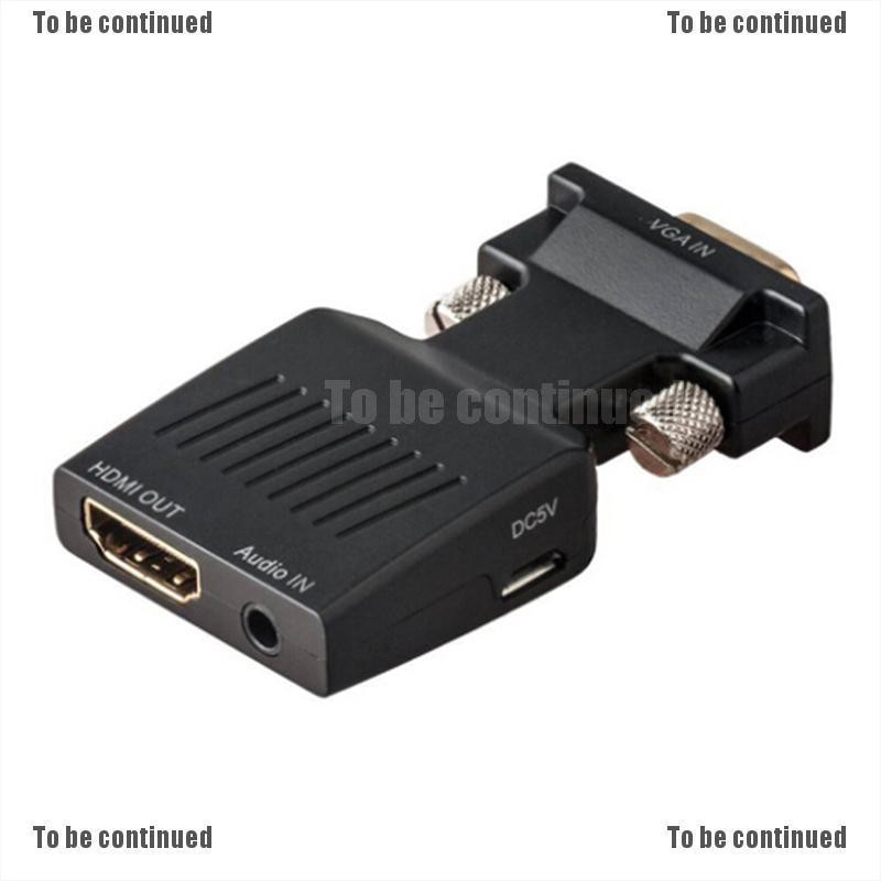 Đầu Chuyển Đổi 1080p Vga Sang Hdmi Kèm Cáp Âm Thanh Usb | BigBuy360 - bigbuy360.vn