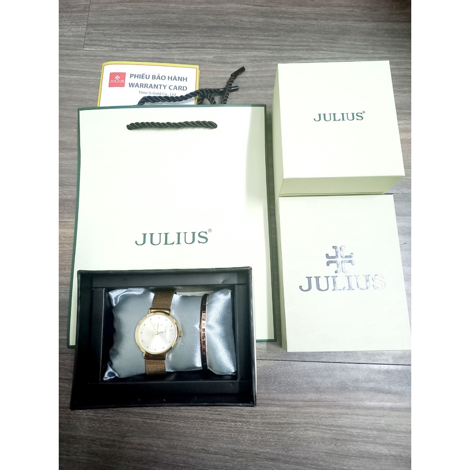 Bộ đồng hồ và lắc tay Julius Ja-1164