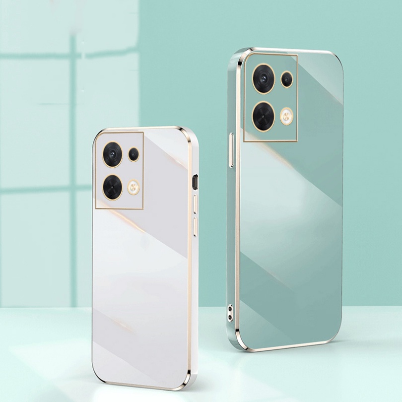 Ốp Điện Thoại Silicon Dẻo Tráng Gương Sang Trọng Cho OPPO Reno 8 7 Pro 8 7 Lite 8 8Z 7Z