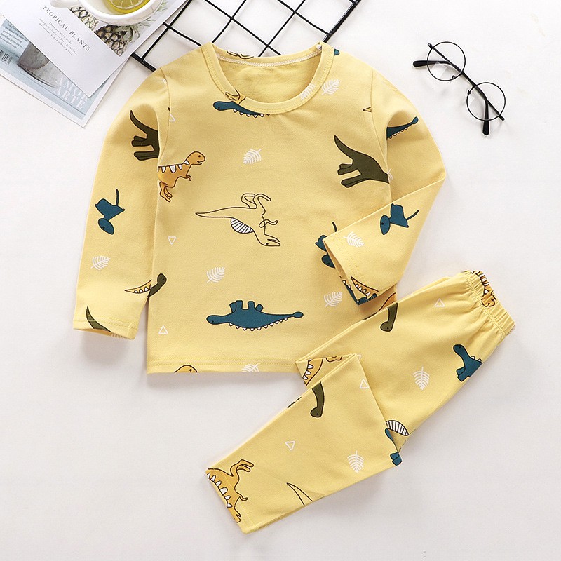 Bộ Quần Áo Thu Đông Cotton Dài Tay Cho Bé Từ 6 đến 23 kg