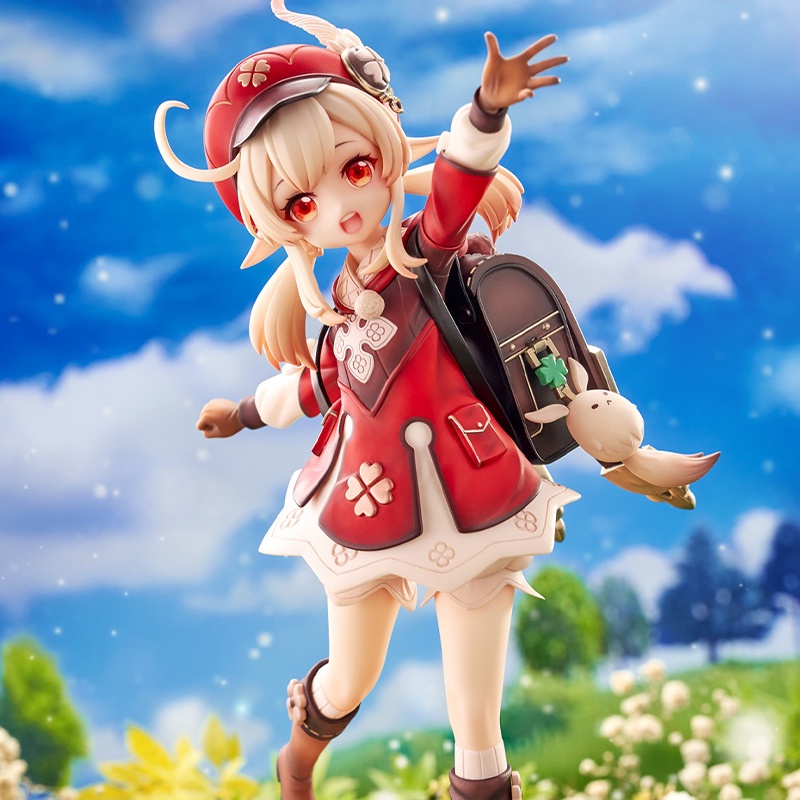 Mô hình Game Genshin Impact, nhân vật Klee Đứng Bằng PVC 16CM, Đồ chơi trang trí dành cho PC cute dễ thương, anime nữ