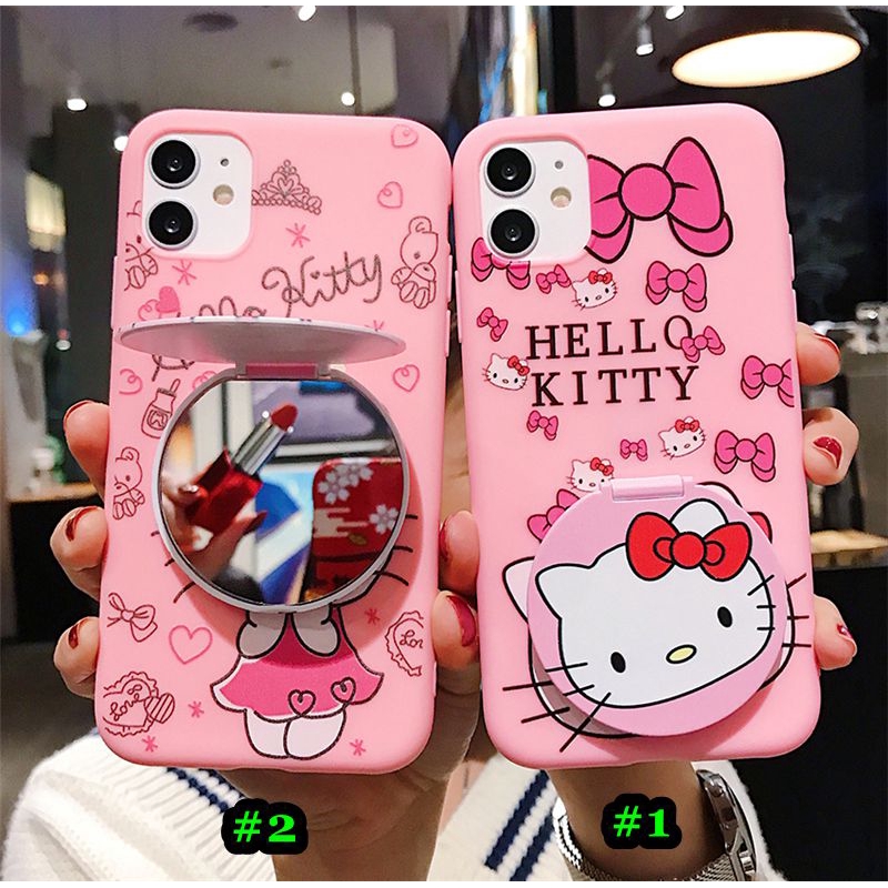 Ốp điện thoại gương soi Hello Kitty cho Huawei Nova 3i 2i 3e 4e 2 Lite P20 P30 Pro Y6 2018 Y9 Prime 2019 HD07
