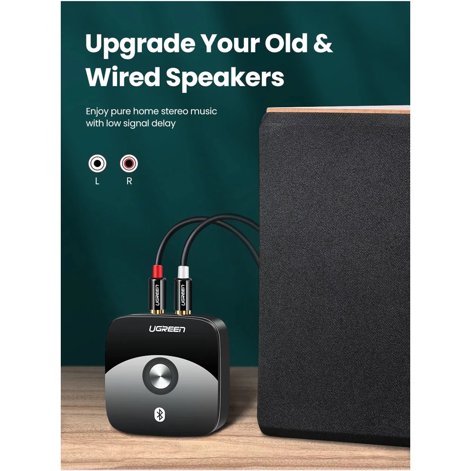Bộ Thu Phát Nhạc Không Dây Hi-End UGREEN Bluetooth 5.0