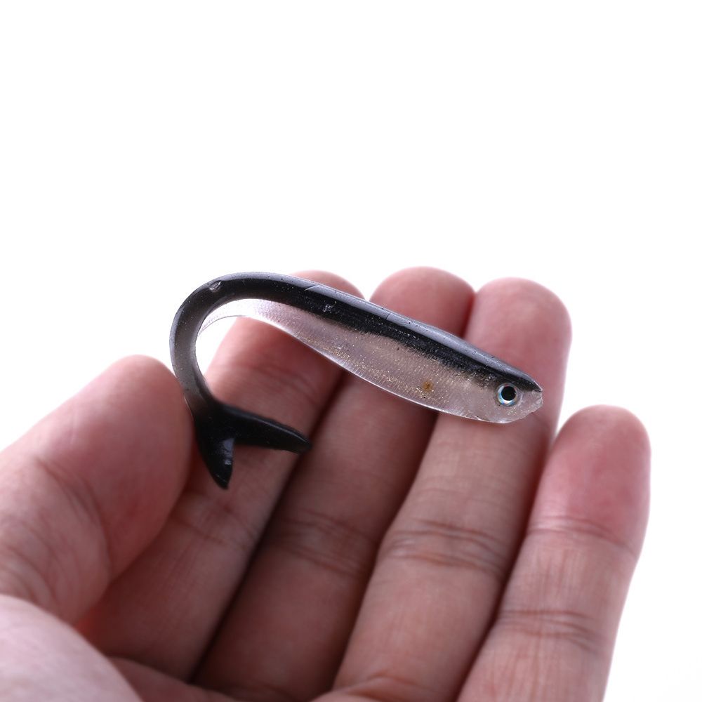 Gofidin 10 mồi câu cá mềm đầu silicon 8cm/ 2g chuyên dụng chất lượng cao