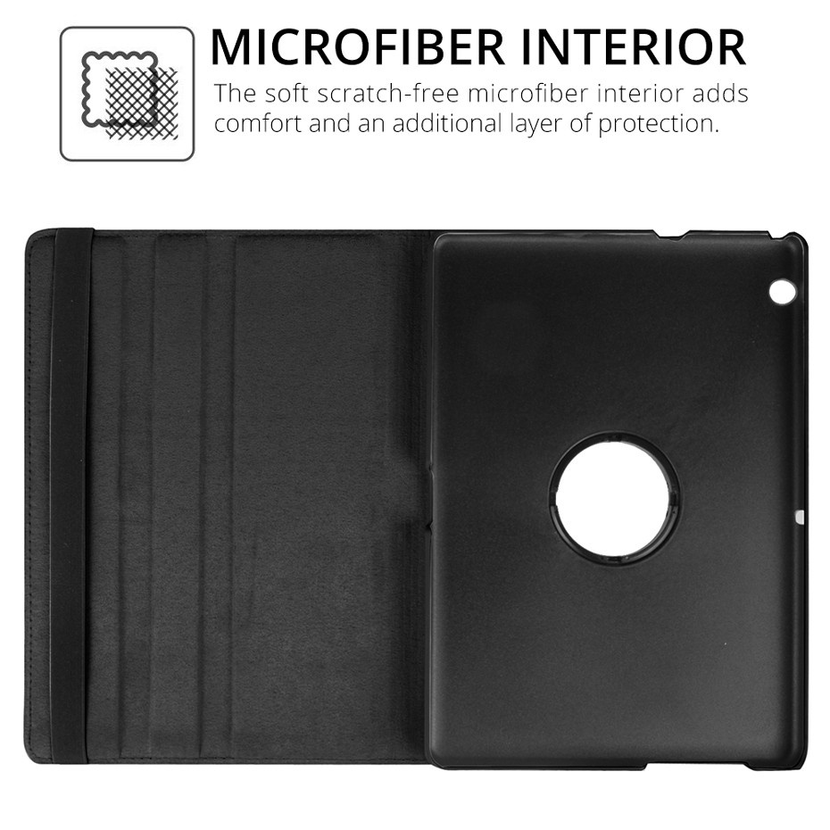 Bao da PU máy tính bảng từ tính xoay được 360 độ thông minh cho Huawei MediaPad T3 10