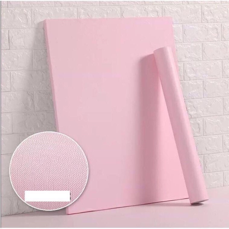 Giấy dán tường Màu Trơn , Khổ 10m rộng 45cm sẵn keo, chống thấm nước
