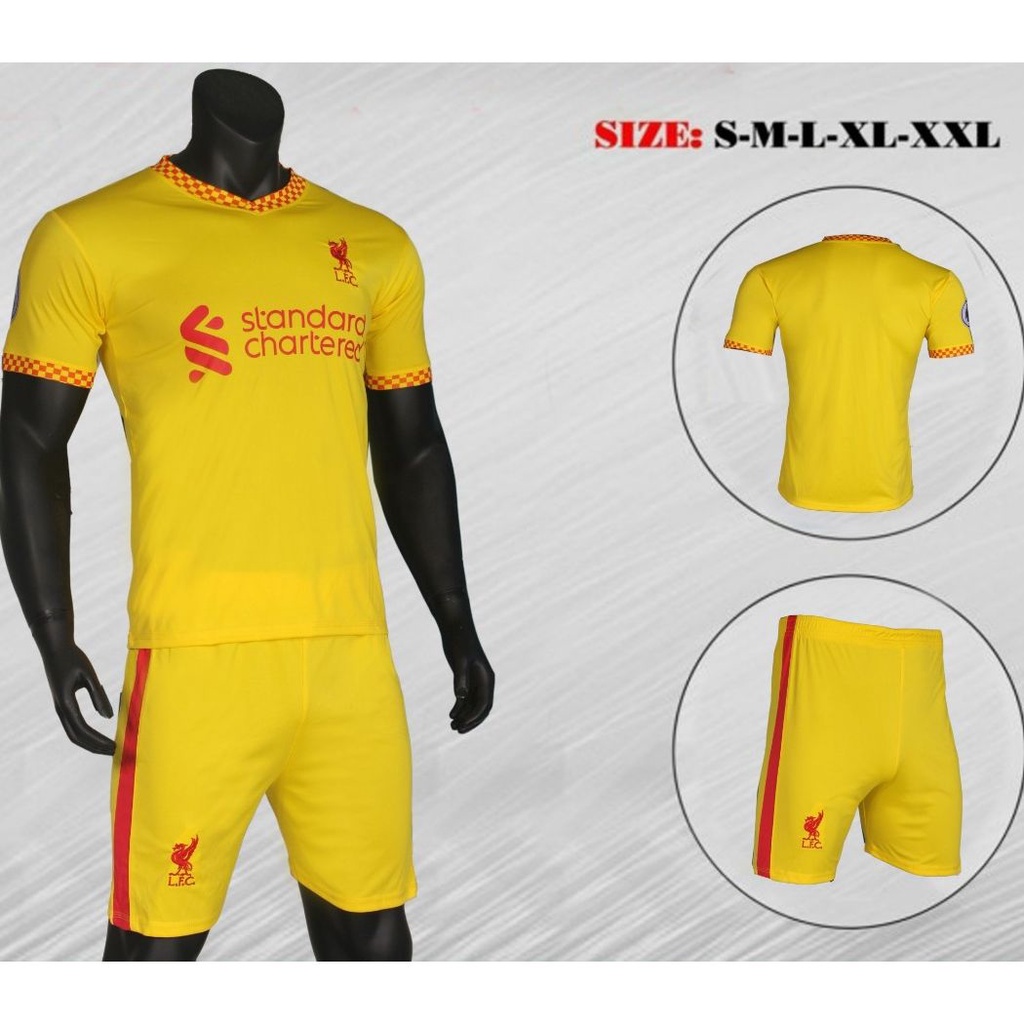Áo đá bóng CLB Liverpool 2021-2022, áo đá banh, đồ đá banh thun lạnh cao cấp, áo bóng đá nam sân nhà sân khách