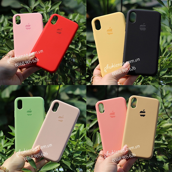 Ốp lưng iphone chống bẩn full viền silicon 6 6plus 7 8 7plus 8plus X Xs max 11 11promax 11pro 12 12pro 12promax link2