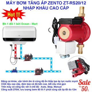 Máy bơm tăng áp Zento 270w