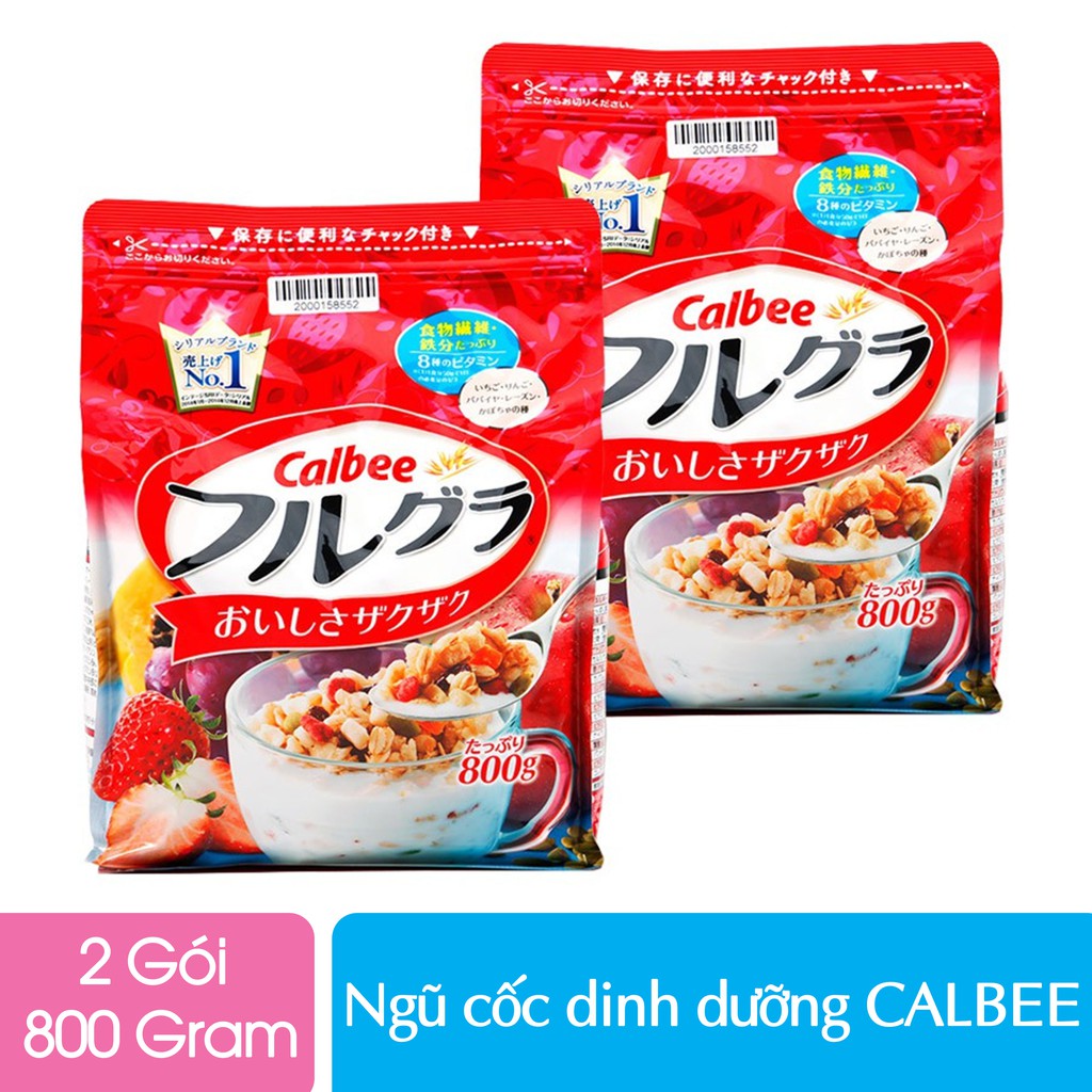 NGŨ CỐC CALBEE Nhật Bản nhập khẩu 800gr