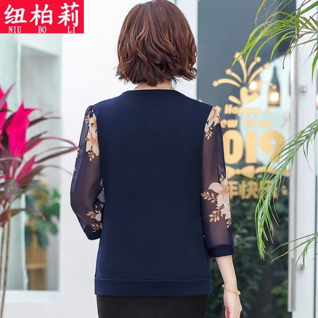 Áo trung niên tay voan Quảng Châu