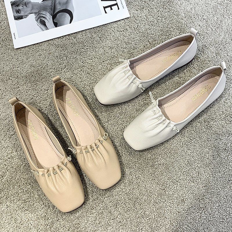 Giày Búp Bê Mũi Vuông Đế Mềm Thoải Mái Size 35-43 41 Thời Trang Mùa Thu Cho Nữ