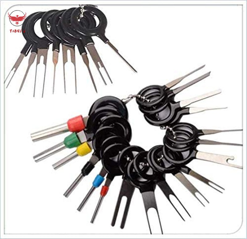 TMNFJ 26Pcs Car Terminal Removal Tool Kit Terminal Ejector Kit Wire Connector Pin Release Extractor Puller