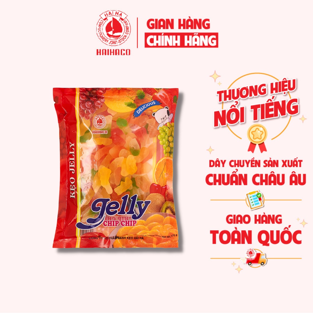 Kẹo Dẻo Jelly Chipchip Hải Hà - Hàng Chính Hãng (Túi: 175g)