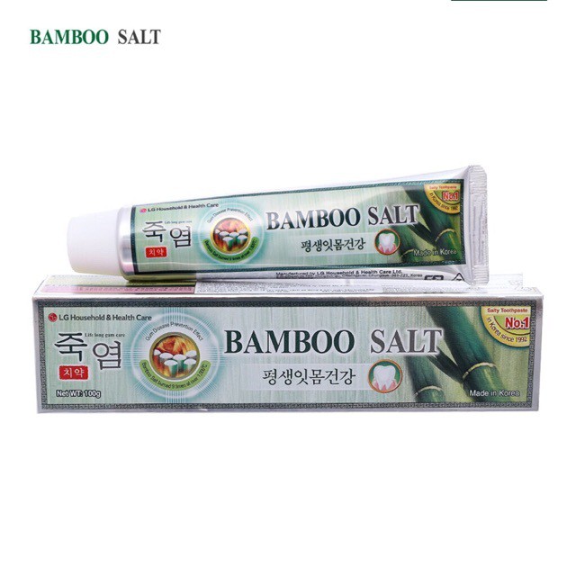 Kem đánh răng Bambo Salt Hàn Quốc Chăm sóc nướu bảo vệ răng từ gốc ( Muối tre ) 140g