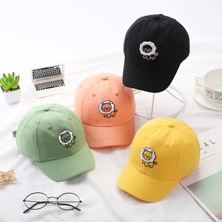 Mũ lưỡi trai thêu hình sư tử đáng yêu cho bé