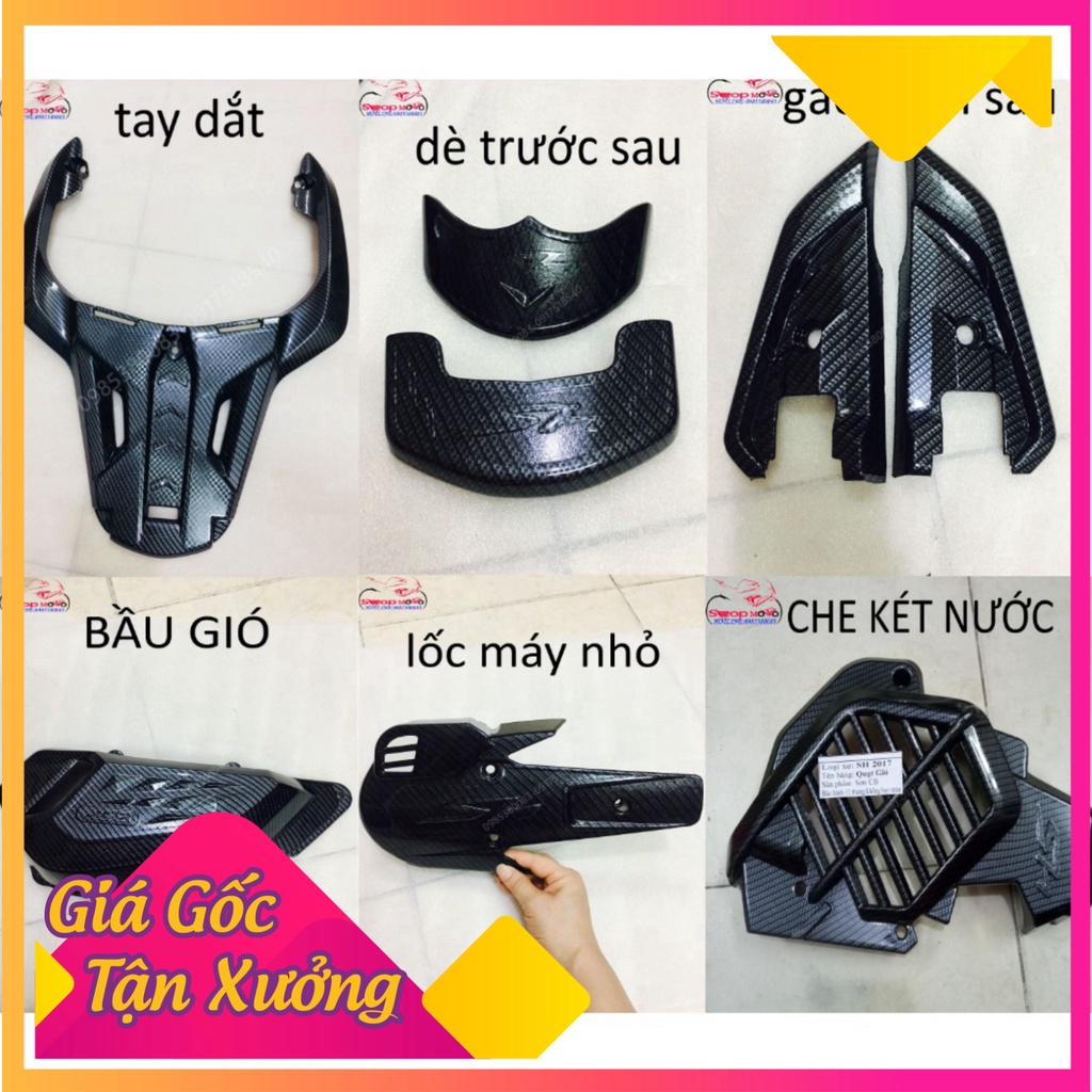 FULL BỘ CARBON CHO SH 2017-2019 (Ảnh Sp thật)