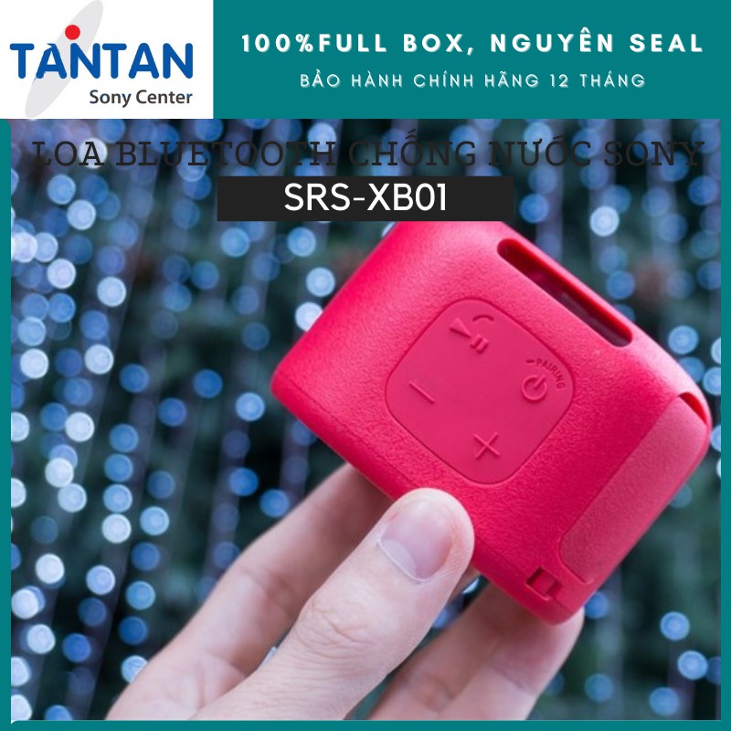 Loa BLUETOOTH EXTRA-BASS CHỐNG NƯỚC Sony SRS-XB01 | Kháng nước chuẩn IPX5 - Kèm dây đeo tay - Pin:6h - 160g