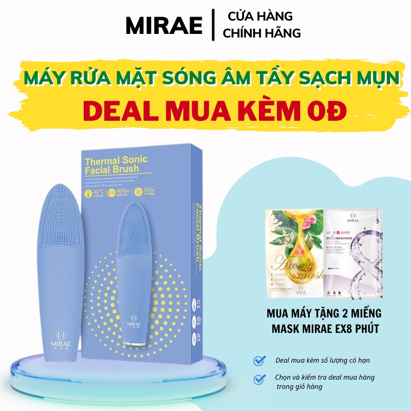 Máy Rửa Mặt MIRAE Chính Hãng Bảo Hành 1 Năm MIRAE THERMAL SONIC FACIAL BRUSH