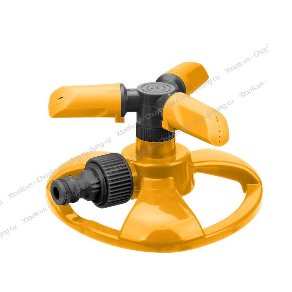 Bộ đầu phun nước tưới cây 360 độ INGCO HPS23602 chất liệu ABS và PP siêu cứng khớp nối 3/4&quot; kích thước 16,5 * 14 * 8cm
