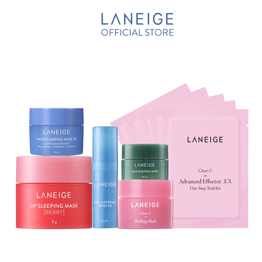 Bộ sản phẩm top mặt nạ làm sạch & làm đẹp từ trong giấc ngủ LANEIGE Sleeping Mask & Clear-C | BigBuy360 - bigbuy360.vn