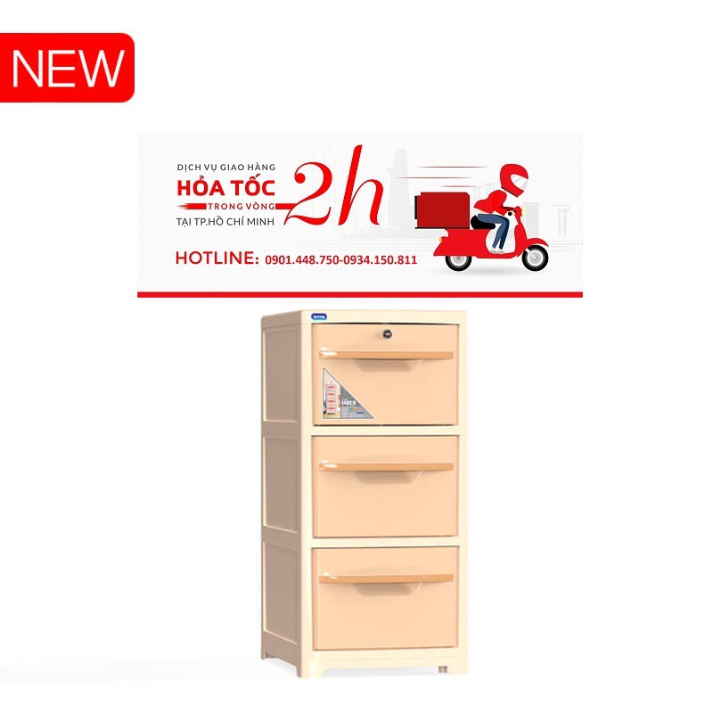 TỦ NHỰA DUY TÂN KHÓA SAKE 3 NGĂN MỚI 2019 _ GIAO NHANH 2H TẠI TP.HCM LIÊN HỆ SHOP