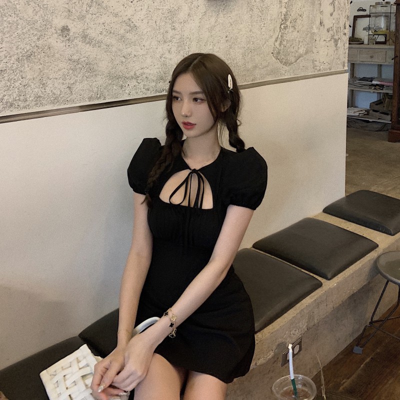 Đầm chữ a tay ngắn mini Emilyshop