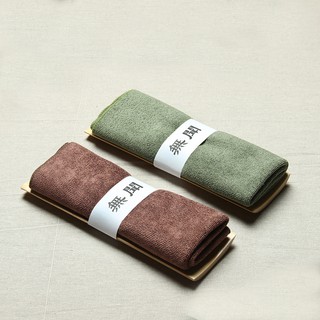 Bộ khăn lau bàn trà kèm cung nhãn trà tre