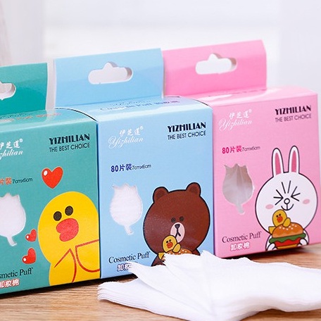 Bông tẩy trang gói nhỏ mini 100 miếng tiện dụng đem đi du lịch