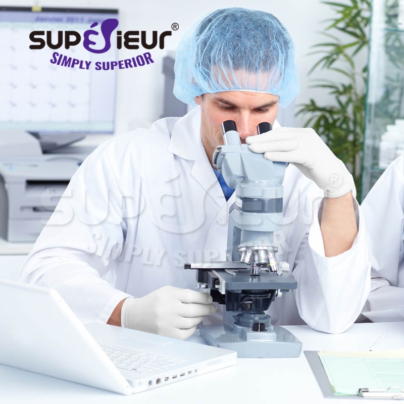 Găng Tay Y Tế Nitrile Superieur Không Bột Màu Trắng - Găng Tay NBR Cao Cấp - Y Tế/Nha Khoa/Thí Nghiệm