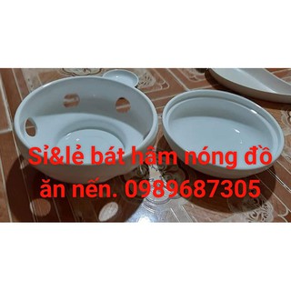 Bát hâm nóng thức ăn nến 21cm