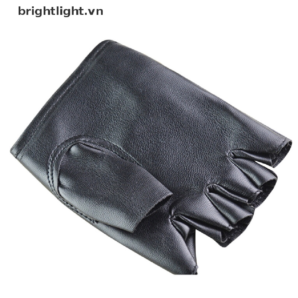 Găng Tay Da PU Hở Ngón Thời Trang Nam Nữ