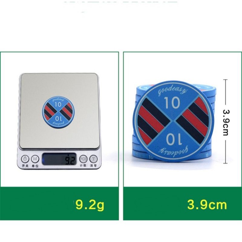 Chip Poker Ceramic Goodeasy cao cấp (Cọc lẻ tùy chọn mệnh giá)